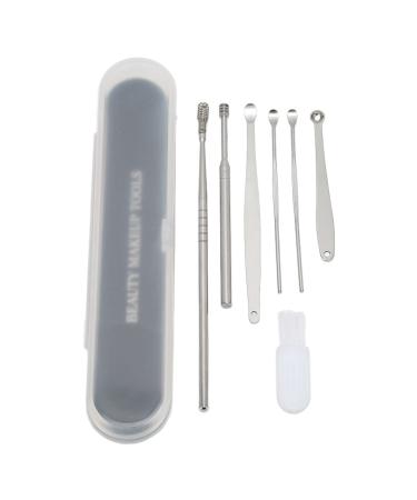 7Pcs Spring Ear Wax Cleaner Tool Set Portable Ear Wax Cleaning Kit Earwax Cleaner Tool Set Portable Stainless Steel Ear Pick Set for Ear Cleaning