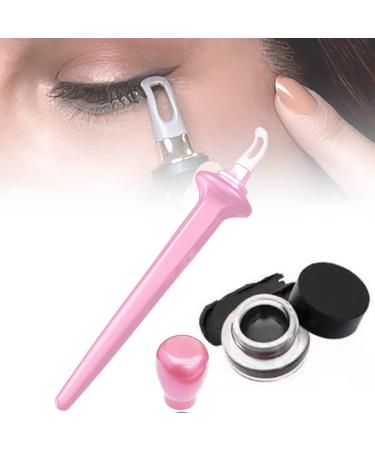 Aaiffey Eyeliner Applicator Tool - Pink Silicone Guide with Black Creams | Easy No-Skip Waterproof Eyeliner Kit - Buy Online on SooperMarket.com