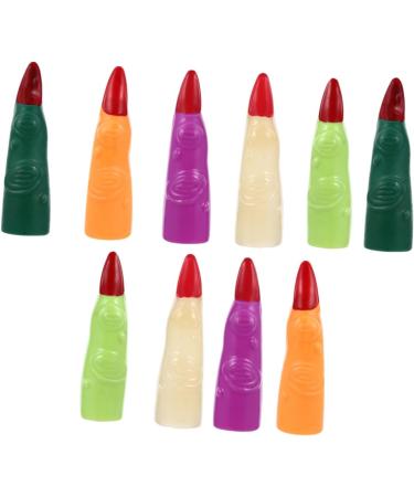 Beavorty 50 pcs fake finger cot Halloween Accessory cosplay finger nails scary witches nails fake zombie fingers scary fingers claw Vampire Costume nails prom props decorate plastic make up - Buy Online on SooperMarket.com