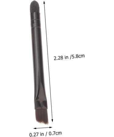 Baluue 10 Pcs Eye Shadow Brush Dual Ended Makeup Brush Sponge Applicator Makeup Applicator Stainless Steel 5.8X0.7X0.5CM Black - Buy Online on SooperMarket.com