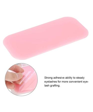 Eyeline Glue Silicone Pads - Thick Makeup Eyelash Extension Tools & Reusable Adhesive Palette (Pink) for Salons | International Shipping - Buy Online on SooperMarket.com