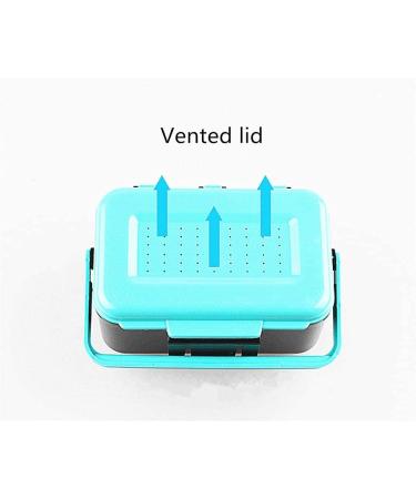 Toasis Fishing Live Bait Box Worm Storage Container Plastic Case with Tweezer Blue-2pcs - Convenient Fishing Bait Organizer - Buy Online on SooperMarket.com