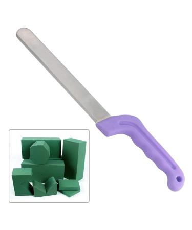 Tinsow Floral Foam Knife Florist Professional Cutting Knife for Flower Foam Block, Cake, Fruit, Utility Knife for Floral Foam Block Bricks (Light Purple)
