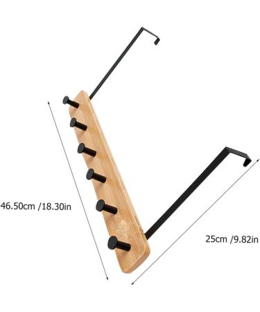 CHILDWEET Towel Hangers Coat Hanger Coat Hook Wall Mount Towel Holder Towel Rack with Shelf Coat Hooks No Punching Door Hook 6 hooks Khaki - Buy Online on SooperMarket.com
