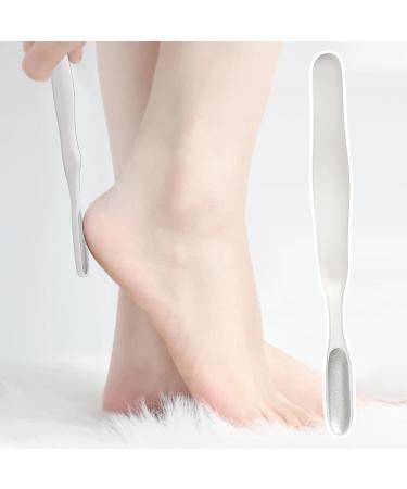 Virtcooy Pedicure Foot File Reusable Stainless Steel Cracked Skin Removal Tool - Callus Remover Foot Scrubber Toe Crevice Cleaning Brush Foot Care Pedicure Tool White - Buy Online on SooperMarket.com
