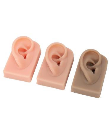 3-Part Soft Silicone Ear Model - Flexible & Reusable Right Ear in 3 Colors | Ideal for Teaching & Demonstrations - Buy Online on SooperMarket.com