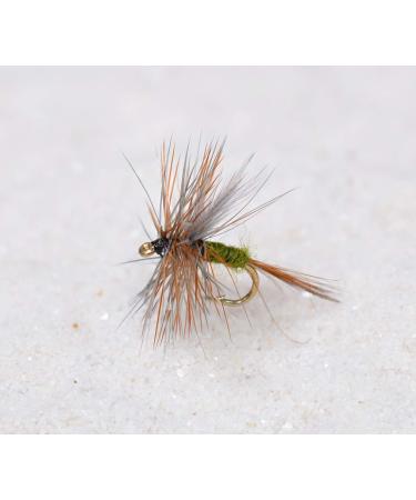 Blue Winged Olive Dry Fly Fishing Flies Tied on Mustad Signature Hooks - 1 Dozen Hook #20