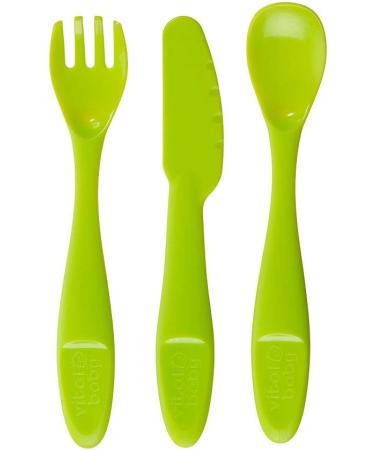 Vital Baby Nourish Perfectly Simple Cutlery 15pk - Baby Weaning and Feeding Set - Bright Colors - BPA Free - Durable - 12m - Buy Online on SooperMarket.com