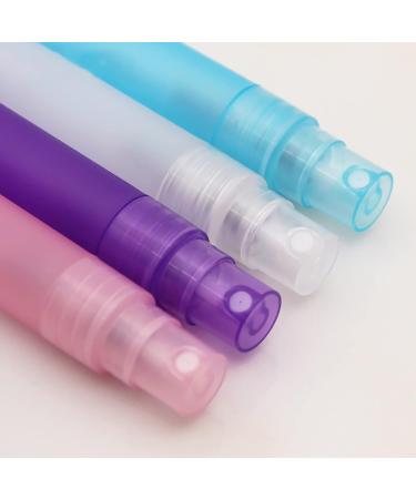 Zeoabsy 10pc Empty 3ml Matt Transparent Spray Bottles - Fine Fog Pumps & 2x Funnels for Water & Alcohol - Ideal for Perfume Travel Kits - Buy Online on SooperMarket.com