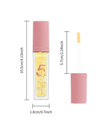 FREEORR 2Pcs Lip Plumper Gloss - Hydrating Lip Oil with Green Tea & Vitamin E for Fuller, Elastic Lips - Buy Online on SooperMarket.com