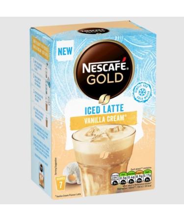 Dolce Gusto NESCAF Gold Iced Vanilla Instant Coffee 7 Sachets (Pack of 6 Total 42 Sachets) - Buy Online on SooperMarket.com