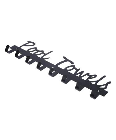 Cabilock Towel Hook Wall Mount Towel Rack Outdoor Towel Rack for Pool Modern Coat Hooks Wrought Iron Shelf