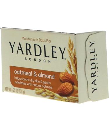 Yardley Oatmeal Almond Bath Bar 4oz - Pack of 6 | Moisturizing Soap Bars - Buy Online on SooperMarket.com