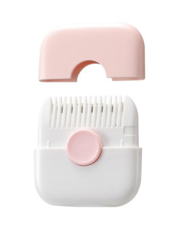 Split Ends Hair Trimmer for Women 2 in 1 Mini Portable Cute Hair Brush Detachable Dustproof Knob Adjustable Stainless Steel Slicer Hair Clipper Type 1