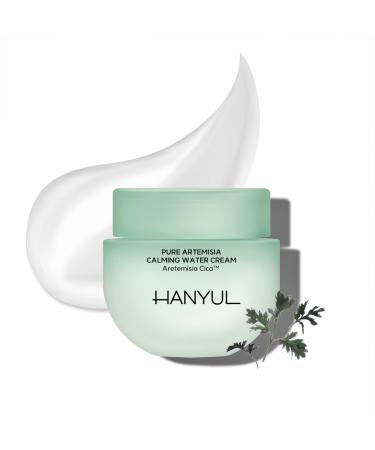 Hanyul Pure Artemisia Calming Water Cream | Redness Relief Vegan Moisturizer for Soothing Barrier Repair Herb Extracts with Cica Non-comedogenic tested 1.89 Fl Oz