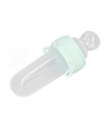 Buy Baby Food Dispenser Pacifier - Leak-Proof Silicone Fruit Feeder with Dust Cover (Mint Green) - International Shipping Available - Buy Online on SooperMarket.com