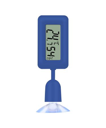 YESAVAY Reptiles Thermometer Hygrometer | Digital Temp & Humidity Meter for Bearded Dragon Tanks - Suction Cup | Mini Black - Buy Online on SooperMarket.com