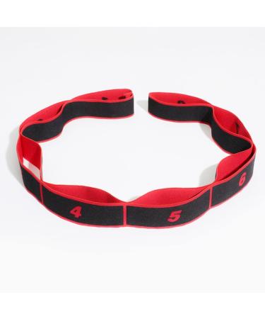 xingmo Kids Stretch Strap Stretch Band With Multi Loops Yoga Exercise Trainer Bands latin Band Red