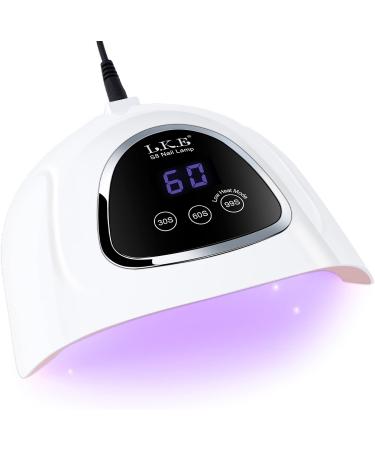 LKE 72W UV LED Nail Lamp with LCD Display | 3 Timer Settings | Gel Nail Polish Curing Dryer - Pink - Buy Online on SooperMarket.com