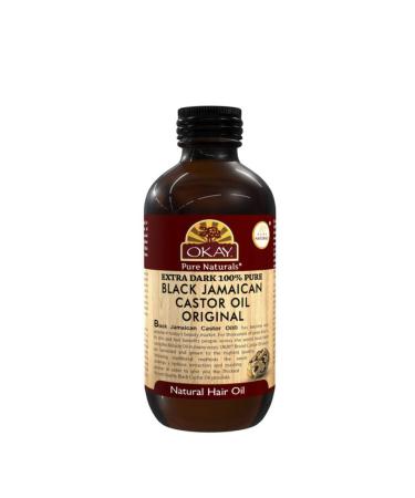 Okay Jamaican Castor Oil Extra Dark Black 4 Ounce by Okay