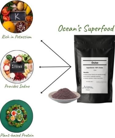 Premium Dried Dulse Powder 260g (9.2 oz) Nutrient-Rich Sea Vegetable for Culinary Use Sustainable and Eco-Friendly - Buy Online on SooperMarket.com