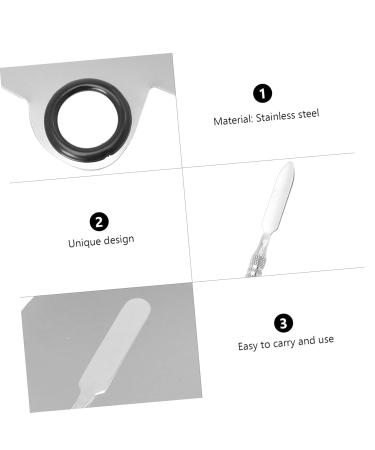 4 Sets Manicure Palette Set - Stainless Steel Nail Color Mixing Tools & Accessories for Perfect Nail Art - Buy Online on SooperMarket.com