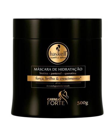 Haskell - Linha Cavalo Forte - Mascara Forca e Brilho 500 Gr - (Strong Horse Collection - Strength and Shine Mask Net 17.63 Oz)