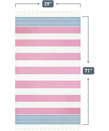 HAVLULAND Sale Set of 6 Turkish Beach Towels - Oversized 39x71, 100% Cotton, Absorbent, Quick-Dry, Sand Free - for Adults, Beach Gifts, Travel, Camping - Beach Accessories - Buy Online on SooperMarket.com