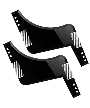 Barte template 2PCs Bart-template Bartkamm Bartic care beard forms for chin beard choral bare chicken beard template for child's light cutting beard ridge styling tool symmetrical and contour of the beard line