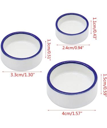 Reptile Bowl Spider Water Dish Round Food Bowl Escape Proof Feeder for Small Medium Size Pet Tortoise Lizard escape proof bowls for reptiles - Buy Online on SooperMarket.com