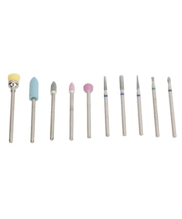 Professional Nail Drill Bits Set with Less Dust Tungsten Steel Ceramics High Hardness for Reshaping Smoothing Buffing Engraving Versatile Use Convenient Storage for Gel