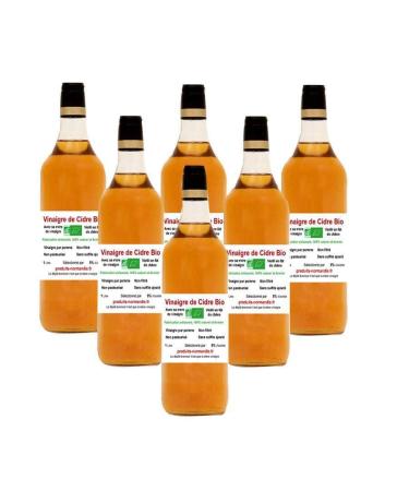 Organic Unpasteurized Apple Cider Vinegar 1L - Contains Mother of Vinegar - Helps Digest and Control Blood Sugar 6