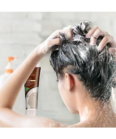 Desert Essence Coconut Shampoo 8 fl oz (Pack of 2) - Gluten Free Vegan Paraben Free - Organic Formula with Coconut, Hemp, Olive Oils, and Shea Butter - Buy Online on SooperMarket.com