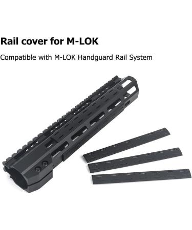 SBGJMY 5 Pack MLOK Keymod Handguard Protector Rail Cover | Rubber Hand Protection for M-LOK Systems - Black - Buy Online on SooperMarket.com