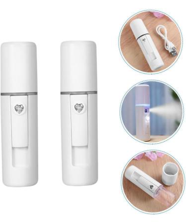 Baluue 2pcs Spray Meter Women Face Humidifier Diffusers for Essential Oils Air Diffuser Plastic White - Buy Online on SooperMarket.com