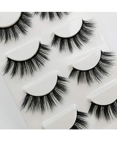 Jane Choi 3D Reusable False Eyelashes - 4 Pairs Handmade Dramatic Lashes with Eyelash Clip (G107) | Long & Thick Makeup Extension - Buy Online on SooperMarket.com