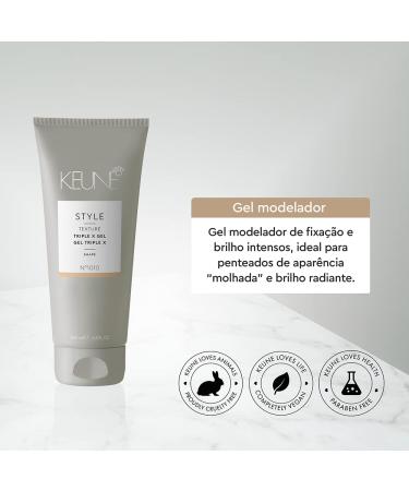 KEUNE Style Triple X Gel Strong Hold Hair Gel 6.8 Oz - High Shine Finish - Buy Online on SooperMarket.com