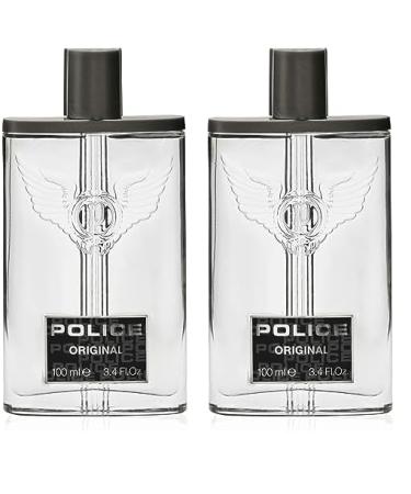 Police Original - Fragrance For Men - Fougere Scent - Opens With Notes Of Bergamot Blood Orange And Apple Blossom - Lavender Rosemary And Clary Sage Middle - Tonka Bean Base - 3.4 Oz EDT Spray 3.4 Fl Oz (Pack of 2)