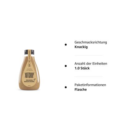 Nutchup | Creamy Peanut Butter Squeeze Bottle | Delicious Topping for Pancakes Waffles Ice Cream & More | 435g Crunchy Flavor | Shop Internationally - Buy Online on SooperMarket.com