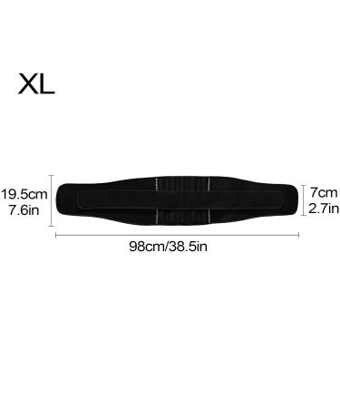 Lumbar Support Belt - Adjustable Lower Back Support Lumbar Wrap | Comfortable Waist Supports Lumbar Supports for Motorcycle Travel Sports Fitness Skiing Black XL - Buy Online on SooperMarket.com