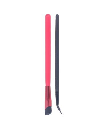 Verdant Touch Bent Eyeliner Brush Professional Makeup Eyebrow and Eyeliner Brush Set Multifunctional Bent Cosmetic Tool for Women