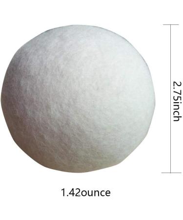 Buy XL 6-Pack Organic Wool Dryer Balls | Eco-Friendly Reusable Natural Fabric Softener - International Shipping Available - Buy Online on SooperMarket.com
