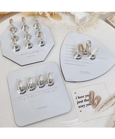 Nail Display Stand Holder - Magnetic Nail Practice Shelf with 5PCS Hooks for Salon Manicure - Buy Online on SooperMarket.com