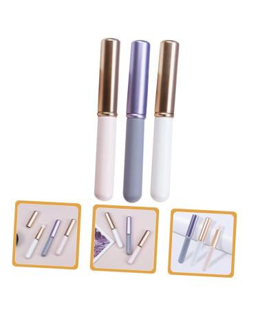 3pcs Lip Makeup Brush Set - Contour Concealer & Smudge Brushes for Women | Aluminum Tube | Perfect for Beauty Makeup Bag - Buy Online on SooperMarket.com