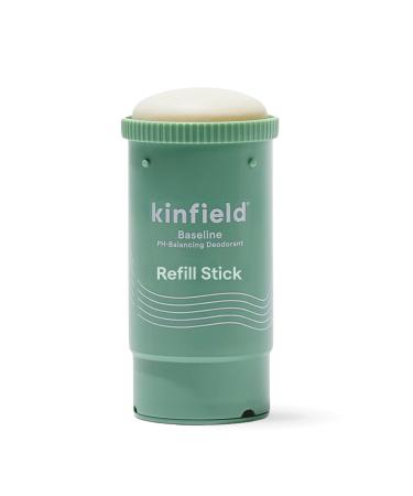 Kinfield Baseline PH-Balancing Deodorant Refill Stick - Natural Deo for Sensitive Skin - Vegan Underarm Sweat Control - 2.8 oz / 80 g Fresh 2.82 Ounce (Pack of 1)