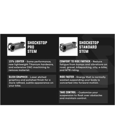REDSHIFT ShockStop PRO Suspension Stem 6 x 120mm for Road, Gravel, Hybrid & E-Bikes - Buy Online on SooperMarket.com