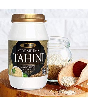 Tahim Premium Tahini - 100% Pure Sesame Vegan Paste, 500g - Buy Online on SooperMarket.com