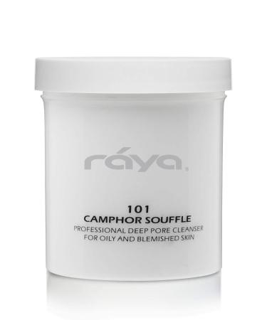Raya Camphor Souffl Facial Cleanser 16 oz (101) | pH Balanced Face Wash for Oily Blemished and Break-Out Skin | Helps Reduce White-Heads and Black-Heads and Clear Clogged Pores