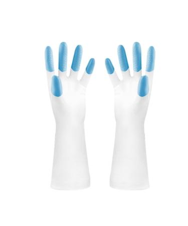Dishwashing Gloves Women's Waterproof Rubber Latex Thin Kitchen Durable Laundry Rubber Household Cleaning Household Lan