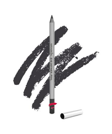 Mirabella Eyeliner Eye Definer Pencil - Foil  .57g/.02oz Retractable Eye-Liner Pencil with Built-In Sharpener   Water-resistant  easy-glide formula for Precise  and Smooth for Eye Definition - Paraben-Free